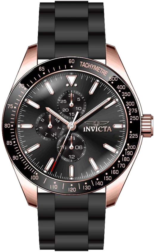 Мужские часы Invicta Aviator Nomad - 45mm. Black (38407), цвет: Чёрный — фото 2