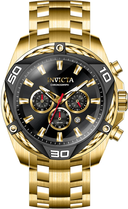 Мужские часы Invicta Bolt Watch - 50mm, Gold (38570), цвет: Золотой — фото 2