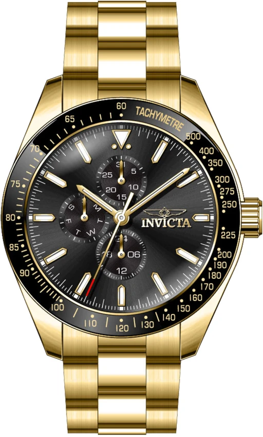 Мужские часы Invicta Aviator Storm - 45mm. Gold (38968), цвет: Золотой — фото 2