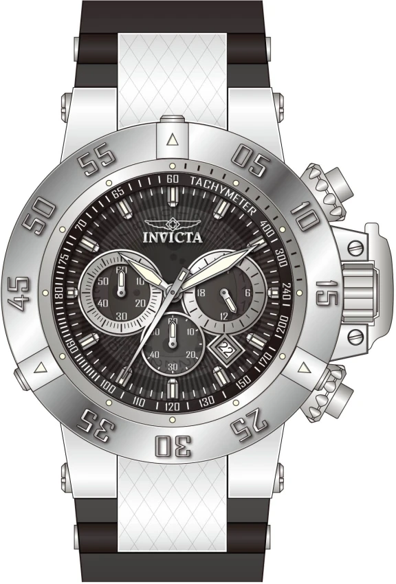 Мужские часы Invicta Subaqua Noma III Watch - 50mm. Black. White (38995), цвет: Белый — фото 2