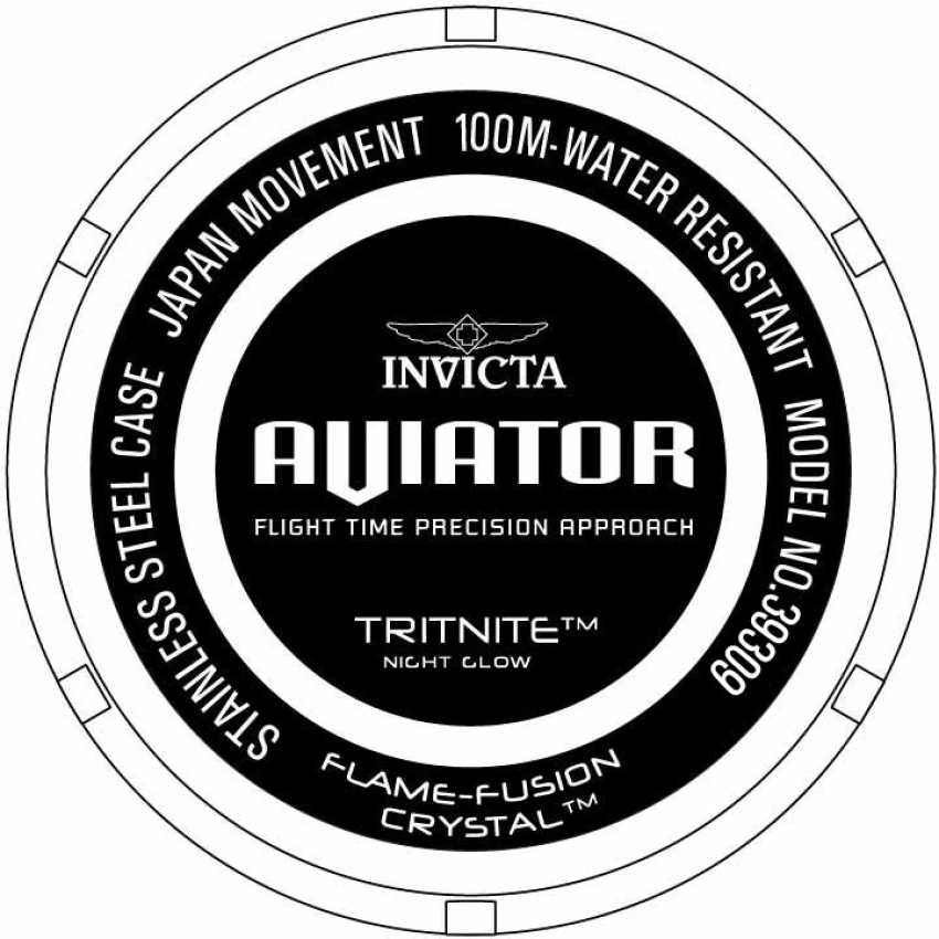 Мужские часы Invicta Aviator Skyshock Watch - 50mm. Blue (39309), цвет: Синий — фото 3