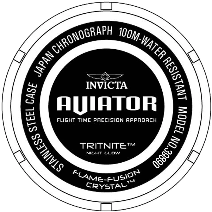 Мужские часы Invicta Aviator Ascend - 50mm, Blue (39890), цвет: Синий — фото 3