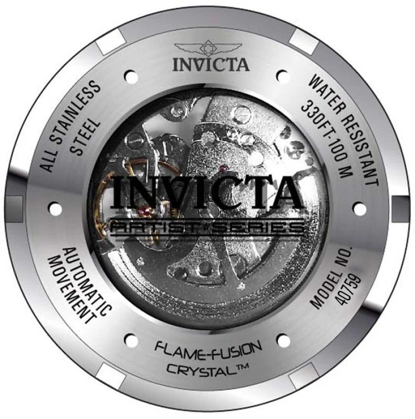 Мужские часы Invicta Artist Craniox Automatic - 50.5mm, Green (40759), цвет: Зелёный — фото 3