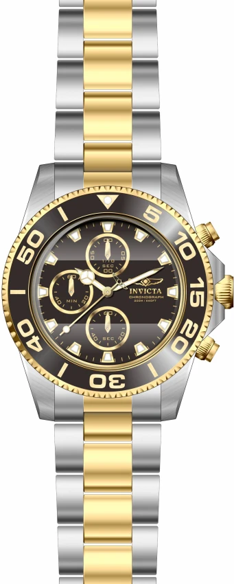 Мужские часы Invicta Pro Diver Watch - 43mm, Steel, Gold (ZG-43407), цвет: Стальной / Золотой — фото 2