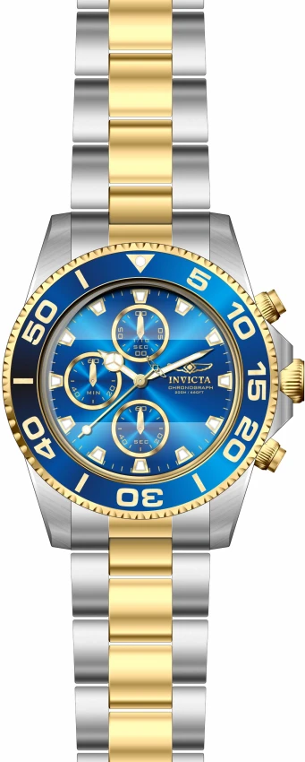 Мужские часы Invicta Pro Diver Watch - 43mm, Steel, Gold (ZG-43408), цвет: Стальной / Золотой — фото 2