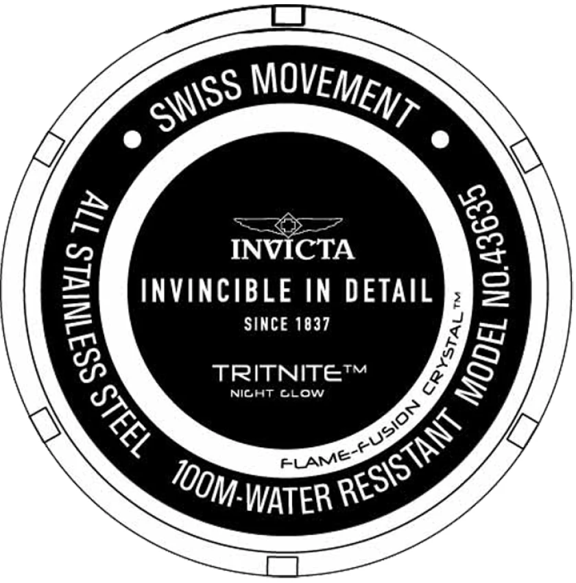 Мужские часы Invicta Bolt Hydroplated Vextrum Swiss Ronda Z60 Caliber Watch - 51mm, Iridescent (43635) — фото 3