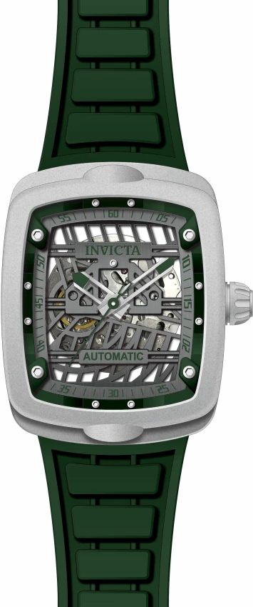 Мужские часы Invicta S1 Rally Skeleton Diablo Solid Titanium Automatic Watch - 44mm. Dark Green (44213), цвет: Тёмный зелёный — фото 2