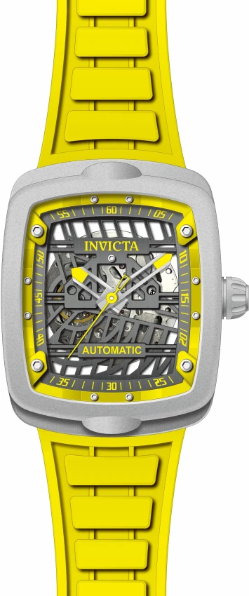 Мужские часы Invicta S1 Rally Skeleton Diablo Solid Titanium Automatic Watch - 44mm. Yellow (44216), цвет: Жёлтый — фото 2