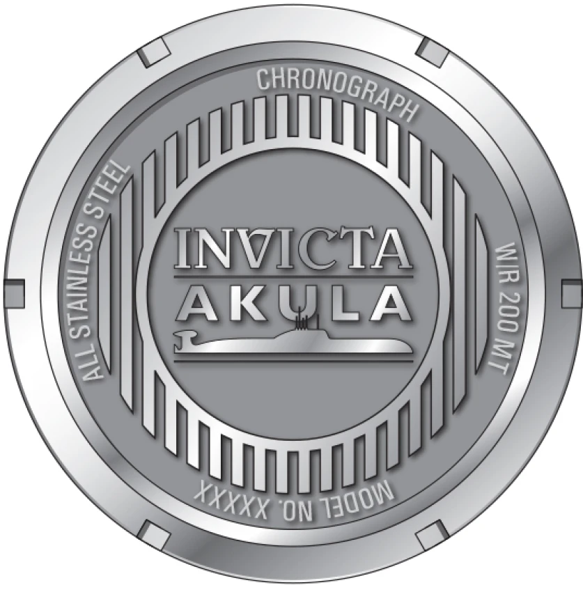 Мужские часы Invicta Akula Tellurion Swiss Ronda Z60 Caliber Watch - 55mm. Steel (44296), цвет: Стальной — фото 4