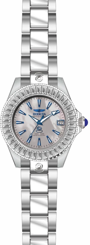 Женские часы Invicta Pro Diver Luvior Automatic Watch w/ Mother of Pearl Dial - 38mm, Steel (44317), цвет: Стальной — фото 2
