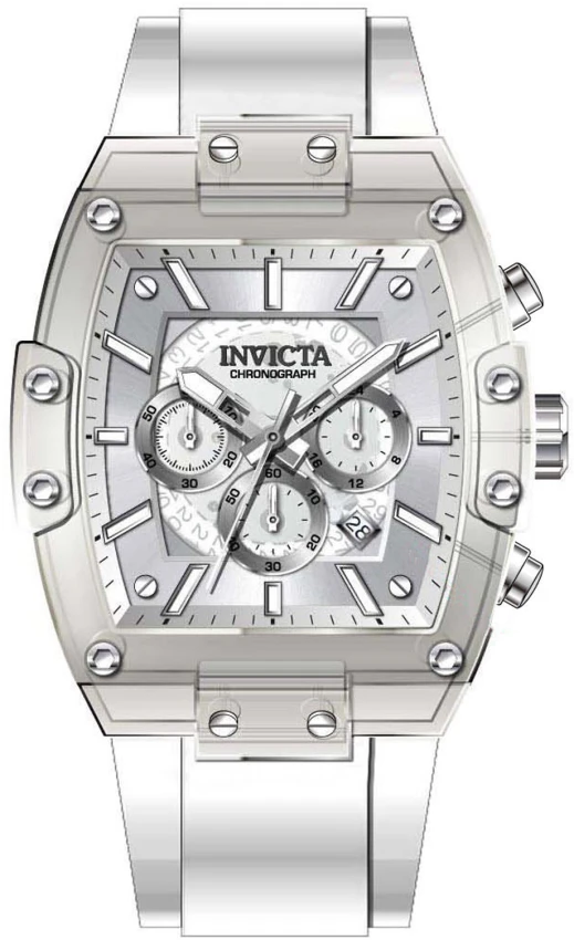 Мужские часы Invicta S1 Rally Diablo Watch - 47.5mm, White (44347), цвет: Белый — фото 2