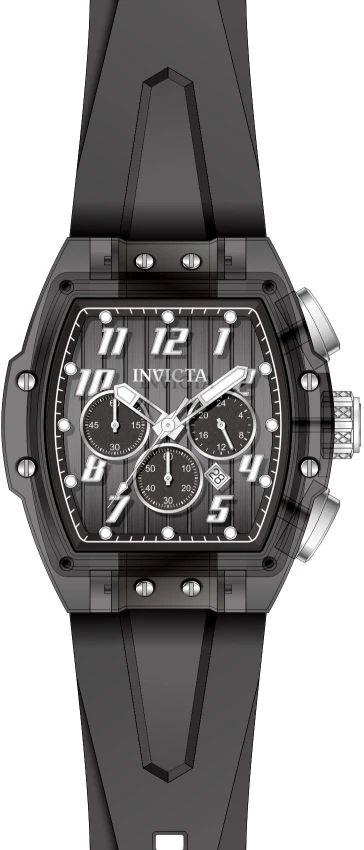 Мужские часы Invicta S1 Rally Kinesia Anatomic Watch - 47mm. Black (45480), цвет: Чёрный — фото 2