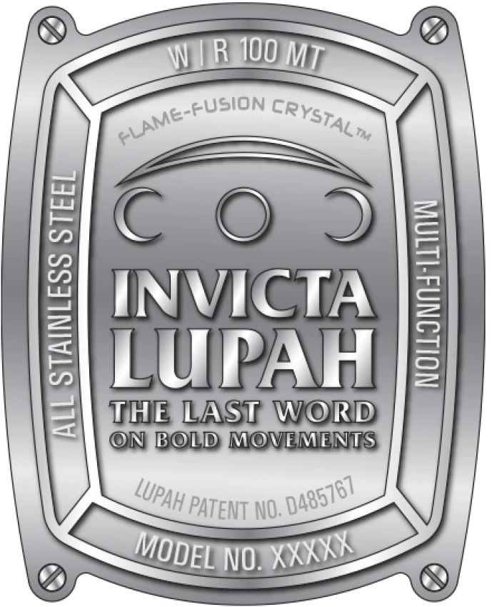 Мужские часы Invicta Lupah Chromalis Watch w/ Abalone Dial - 46.8mm. Brown (45628), цвет: Коричневый — фото 3