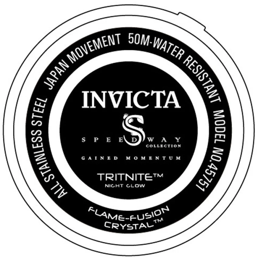 Мужские часы Invicta Speedway Bolthead - 50mm, Gold, Steel (45751), цвет: Золотой / Стальной — фото 3
