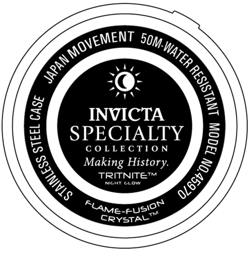 Мужские часы Invicta Specialty Watch - 44mm, Black (45970), цвет: Чёрный — фото 2