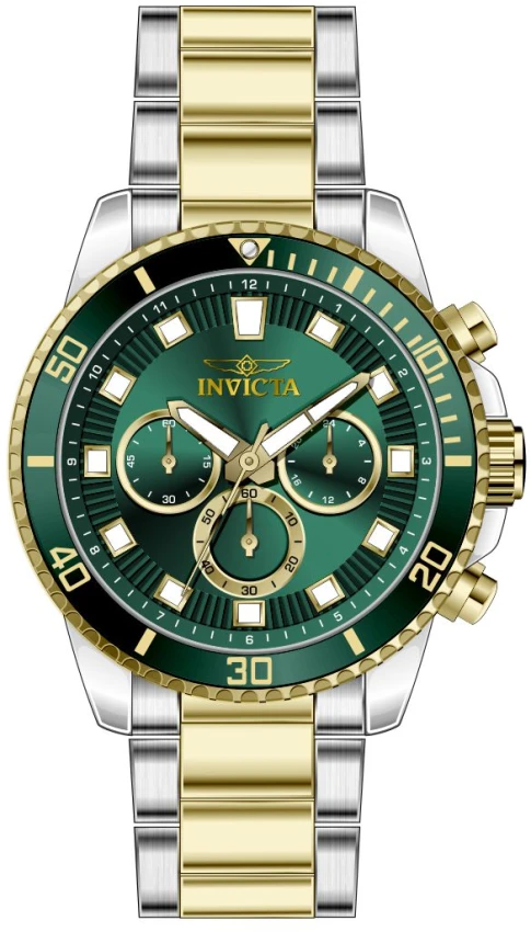 Мужские часы Invicta Pro Diver Watch - 45mm, Gold, Steel (46060), цвет: Золотой / Стальной — фото 2