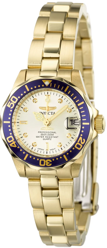 Женские часы Invicta Pro Diver Auredrift - 24.5mm, Gold (ZG-4610), цвет: Золотой — фото 4