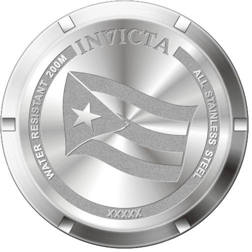 Мужские часы Invicta Speedway Puerto Rico Flag w/ Mother of Pearl Dial - 40mm, Steel (46111), цвет: Стальной — фото 3