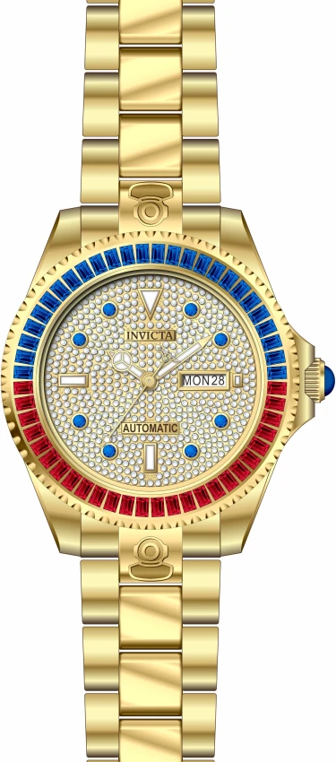 Мужские часы Invicta Grand Diver Automatic Watch - 47mm, Gold (46636), цвет: Золотой — фото 2