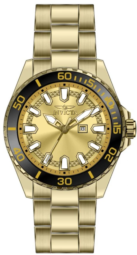Мужские часы Invicta Pro Diver Watch - 46mm, Gold (46894), цвет: Золотой — фото 2