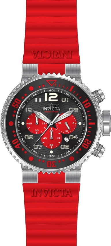 Мужские часы Invicta Pro Diver Crew Watch - 52mm. Red (47194), цвет: Красный — фото 3