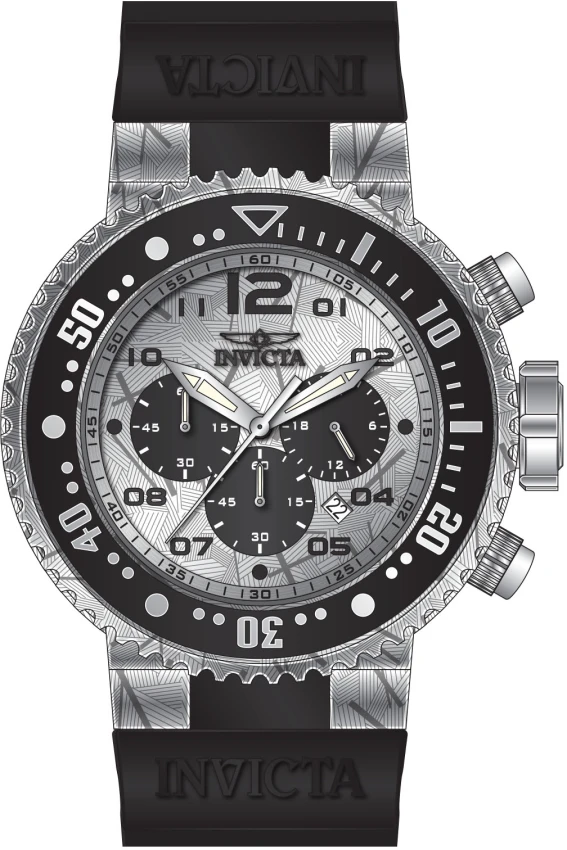 Мужские часы Invicta Pro Diver Crew Laser Etched Watch - 52mm. Black (47198), цвет: Чёрный — фото 2