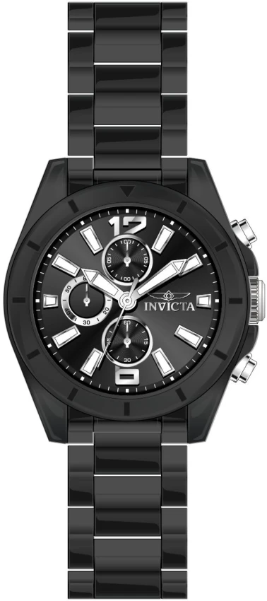 Мужские часы Invicta Scratch-Resistant Ceramic Watch - 44.5mm, Black (47333), цвет: Чёрный — фото 2