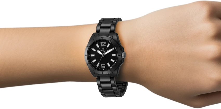 Женские часы Invicta Scratch-Resistant Ceramic Watch - 32mm, Black (47336), цвет: Чёрный — фото 3