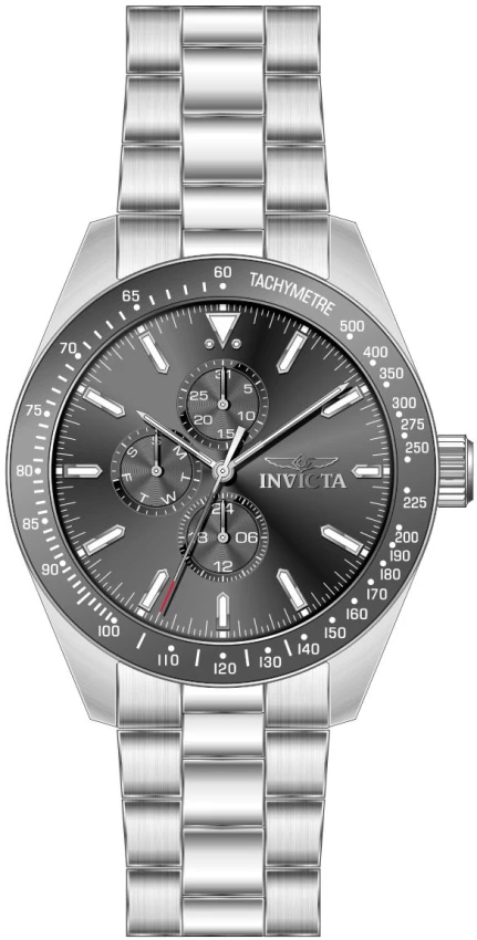 Мужские часы Invicta Aviator Watch - 45mm, Steel (47592), цвет: Стальной — фото 2