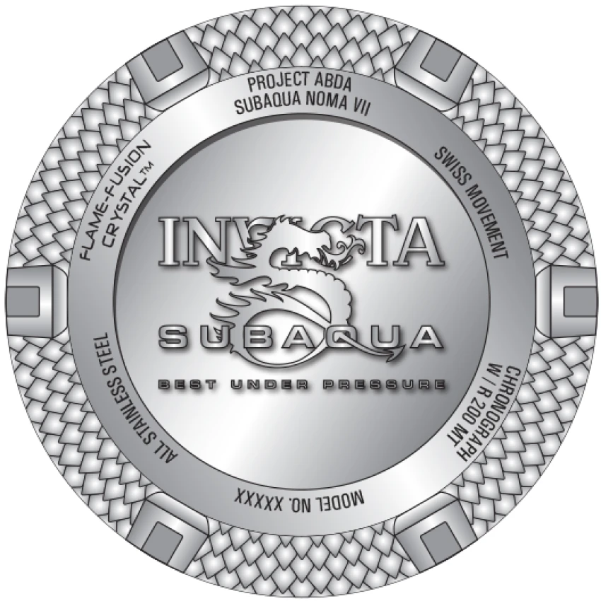 Мужские часы Invicta Subaqua Noma VII Swiss Ronda Z60 Caliber Watch w/ Mother of Pearl Dial - 52mm, Grey, Black, Steel (47612), цвет: Серый / Чёрный — фото 3