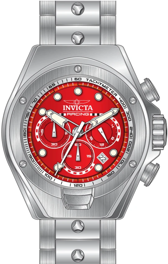 Мужские часы Invicta Racing RedLine - 48mm. Steel (47744), цвет: Стальной — фото 2