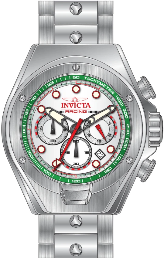 Мужские часы Invicta Racing RedLine Watch - 48mm. Steel (47746), цвет: Стальной — фото 2