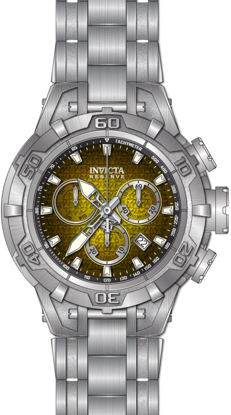 Мужские часы Invicta Reserve Ocean Warrior Swiss Ronda Z60 Caliber Watch - 54mm, Steel (ZG-47848), цвет: Стальной — фото 3