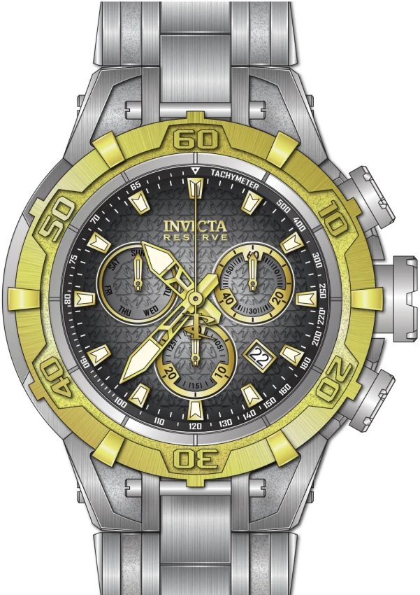 Мужские часы Invicta Reserve Swiss Ronda Z60 Caliber Watch - 54mm, Steel (ZG-47851), цвет: Стальной — фото 2