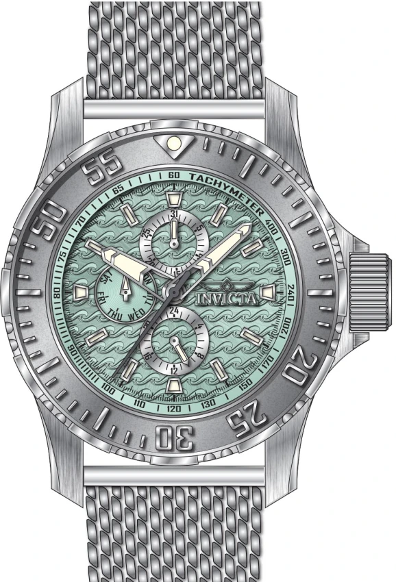 Мужские часы Invicta Vintage Hydros Watch - 49.5mm, Steel (48012), цвет: Стальной — фото 2