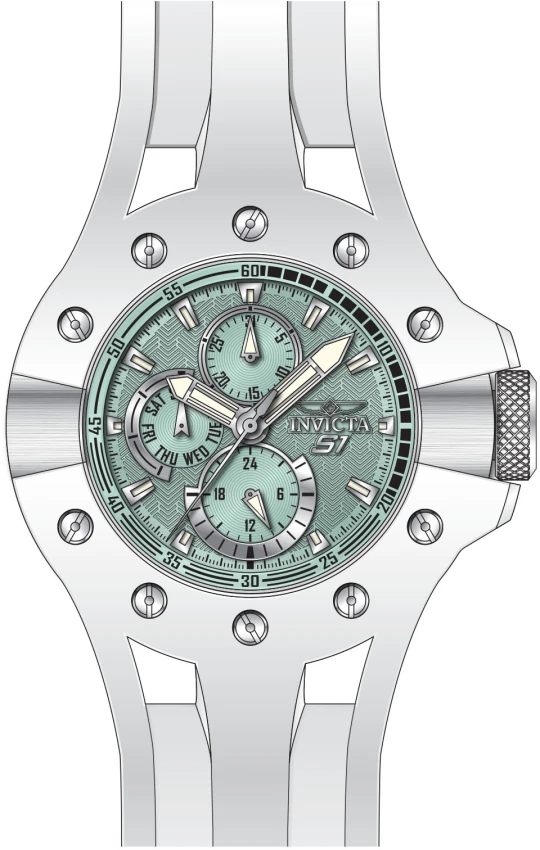 Мужские часы Invicta S1 Rally Splitter - 49mm. White (48124), цвет: Белый — фото 2