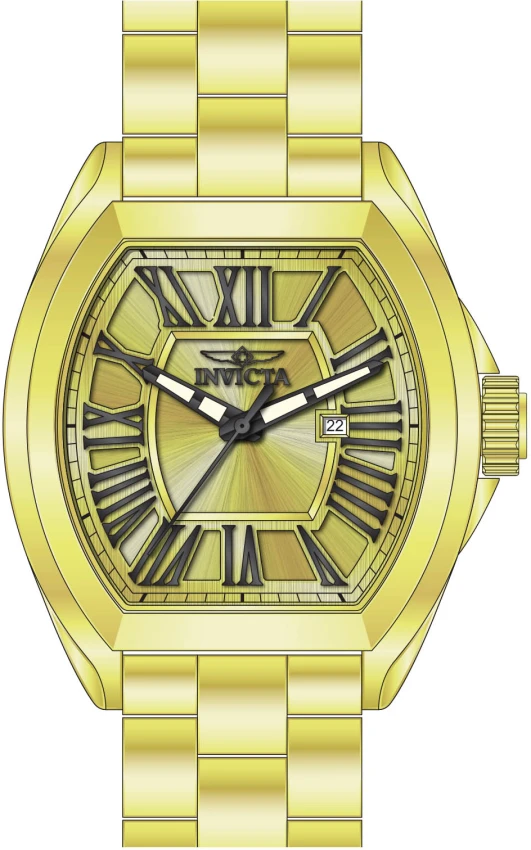 Мужские часы Invicta Pro Diver Royal Contour Watch - 48mm. Gold (48180), цвет: Золотой — фото 2
