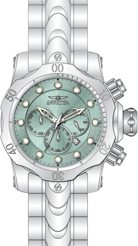 Мужские часы Invicta Venom Ghost - 53.7mm, Aqua Plating, Steel (48222), цвет: Бирюзовый / Стальной — фото 3