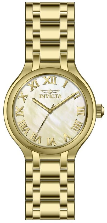 Женские часы Invicta Wildflower Watch w/ Mother of Pearl Dial - 32mm, Gold (48231), цвет: Золотой — фото 2