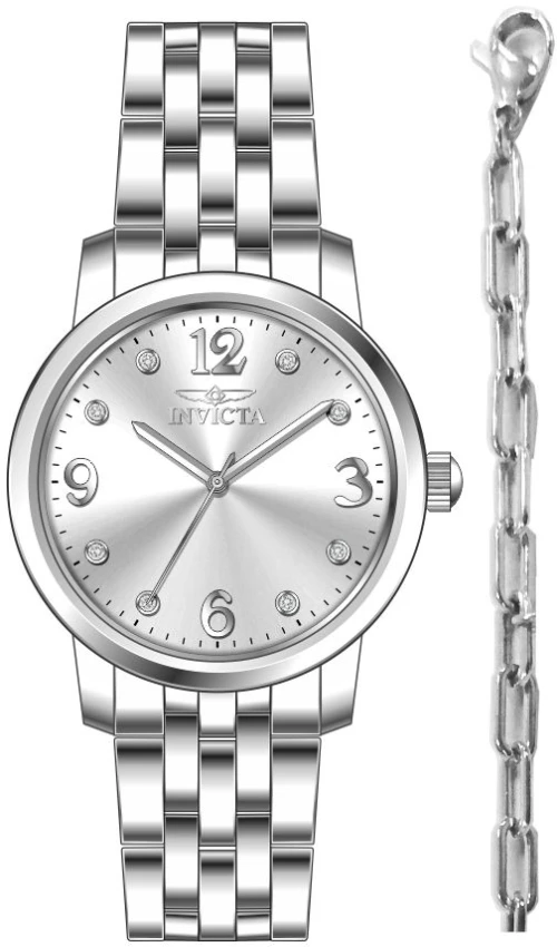 Женские часы Invicta Angel Watch - 32mm, Steel With Bracelet Set (48255), цвет: Стальной — фото 2