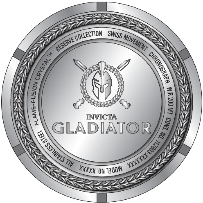 Мужские часы Invicta Reserve Gladiator 1.75 Carat Diamond Swiss Ronda Z60 Caliber Watch - 58.3mm, Steel (48416), цвет: Стальной — фото 4