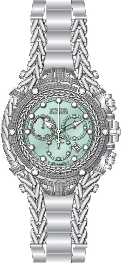 Мужские часы Invicta Reserve Gladiator 1.75 Carat Diamond Swiss Ronda Z60 Caliber Watch - 58.3mm, Steel (48416), цвет: Стальной — фото 3