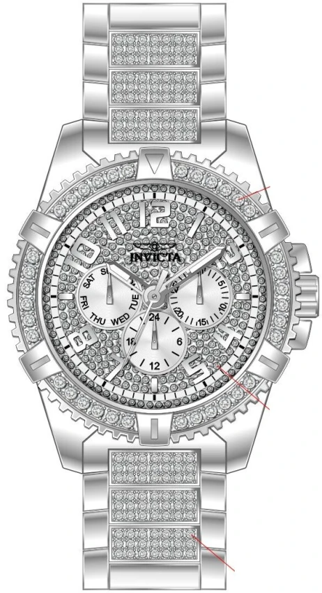Мужские часы Invicta Celestial Caelestis - 45mm, White, Steel (48560), цвет: Белый / Стальной — фото 2