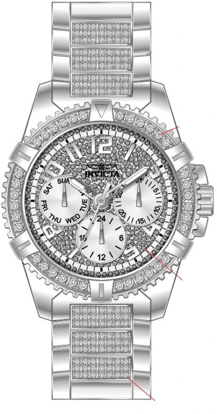Женские часы Invicta Celestial Watch - 37mm, White, Steel (48563), цвет: Белый / Стальной — фото 2