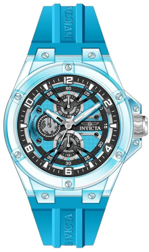 Мужские часы Invicta Racing Saphirex Watch - 46mm. Blue (48797), цвет: Синий — фото 2