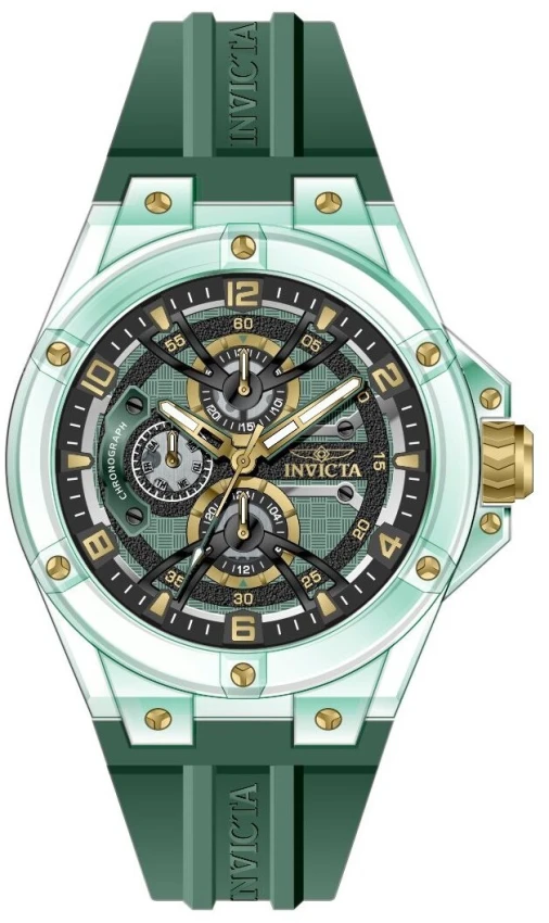 Мужские часы Invicta Racing Saphirex Watch - 46mm. Green (48805), цвет: Зелёный — фото 2