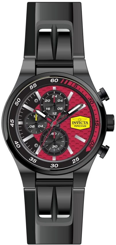 Мужские часы Invicta Racing Champier Watch - 44mm, Black (48877), цвет: Чёрный — фото 2