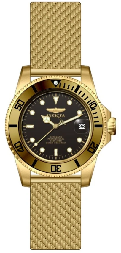 Мужские часы Invicta Pro Diver Apex Automatic - 40mm. Gold (48894), цвет: Золотой — фото 2
