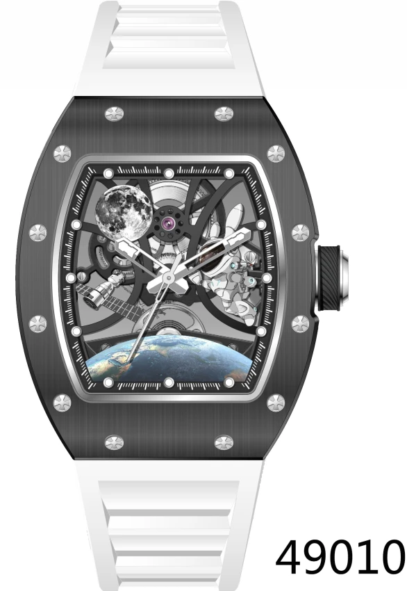 Мужские часы Invicta S1 Rally Interstellar Automatic Watch w/ Skeleton Dial - 41mm. White (49010), цвет: Белый — фото 2