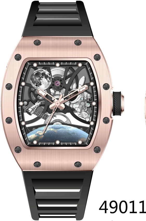 Мужские часы Invicta S1 Rally Interstellar Automatic Watch w/ Skeleton Dial - 41mm. Black (49011), цвет: Чёрный — фото 2